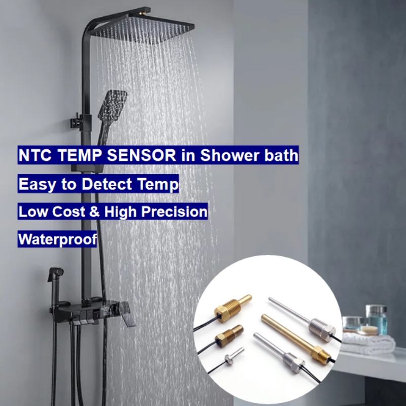 Senzor de temperatură termistor NTC în dușul de baie digital